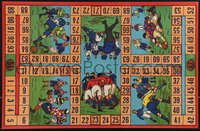 6w0866 RUGBY BOARD GAME 14x21 English special poster 1920s colorful art, ultra rare!