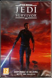 6w0099 STAR WARS JEDI: SURVIVOR DS 47x70 French advertising poster 2023 Electronic Arts, ultra rare!
