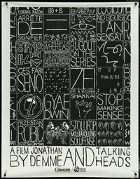 6w0020 STOP MAKING SENSE 35x45 special poster 1985 Talking Heads, Homs 1st anniversary, ultra rare!
