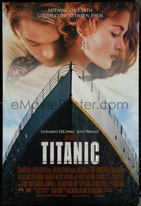 6w0595 TITANIC DS 1sh 1997 Leonardo DiCaprio, Kate Winslet, directed by James Cameron!