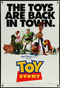 6w0600 TOY STORY DS 1sh 1995 Disney & Pixar cartoon, great images of Buzz Lightyear, Woody & cast!