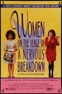 6w0623 WOMEN ON THE VERGE OF A NERVOUS BREAKDOWN 1sh 1988 Mujeres al borde de un ataque de nervios