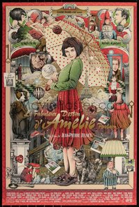 6x0037 AMELIE #52/80 24x36 art print 2015 Audrey Tautou by Ise Ananphada, regular edition!