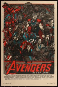 6x0064 AVENGERS: AGE OF ULTRON signed #214/750 24x36 art print 2015 by Tyler Stout, regular edition!