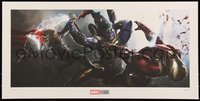 6x0847 AVENGERS: ENDGAME #4/150 12x24 art print 2019 Iron Man, Captain America, Thor vs Thanos!