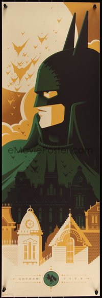 6x0801 BATMAN #38/250 12x36 art print 2014 Mondo, Tom Whalen art, Gotham by Gaslight!