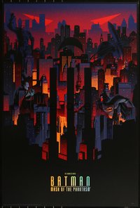 6x0087 BATMAN: MASK OF THE PHANTASM #92/150 24x36 art print 2020 Thornley, vs Phantasm, foil variant!