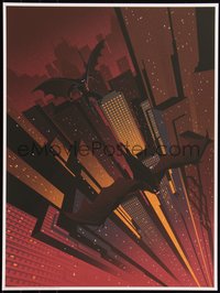 6x0521 BATMAN #10/75 18x24 art print 2020 art by Chris Thornley, Batman vs. Man-Bat!