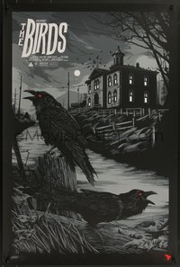 6x0101 BIRDS signed #100/175 24x36 art print 2016 by Ken Taylor, Mondo, variant edition!