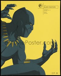 6x0755 BLACK PANTHER #19/100 16x20 art print 2018 Marvel Comics, art by Florey!