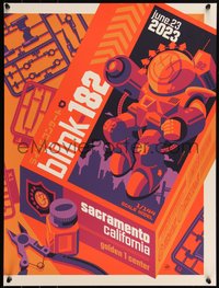 6x0538 BLINK-182 signed #31/50 artist's proof 18x24 art print 2023 by Tom Whalen, Sacramento, CA!