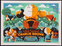 6x0539 BOY NAMED CHARLIE BROWN signed #43/45 artist's proof 18x24 art print 2015 by Tom Whalen, reg.!