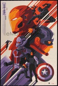 6x0118 CAPTAIN AMERICA: CIVIL WAR #115/250 24x36 art print 2017 art by Tom Whalen, regular edition!