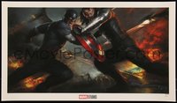 6x0775 CAPTAIN AMERICA: THE WINTER SOLDIER #4/150 14x24 art print 2010s Meinerding, white paper!