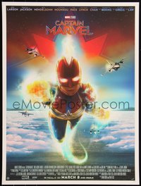 6x0542 CAPTAIN MARVEL #36/150 18x24 art print 2019 art by Andy Fairhurst!