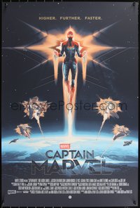 6x0130 CAPTAIN MARVEL #90/100 24x36 art print 2019 art by Matt Ferguson, foil edition!