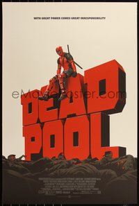 6x0147 DEADPOOL #127/275 24x36 art print 2016 Mondo, art by Phantom City Creative, version 1!