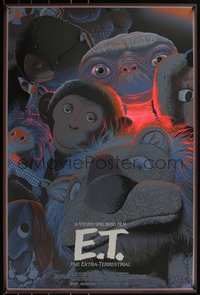6x0169 E.T. THE EXTRA TERRESTRIAL #115/150 24x36 art print 2018 art by Laurent Durieux, variant ed.!