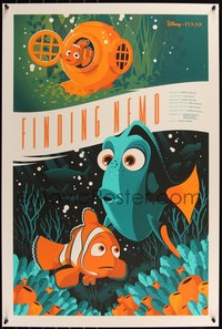 6x0181 FINDING NEMO signed #194/325 24x36 art print 2014 by Tom Whalen, Mondo, first edition!