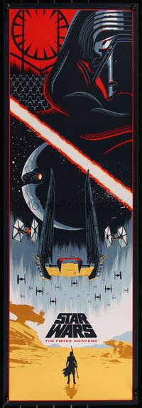 6x0810 FORCE AWAKENS #111/250 12x36 art print 2019 Star Wars: Episode VII, Eric Tan art!