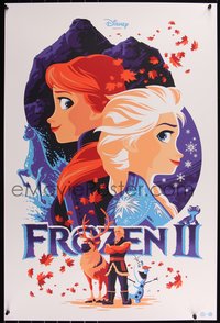 6x0191 FROZEN II signed #370/370 24x36 art print 2020 Mondo, art by Tom Whalen!