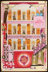 6x0201 GRAND BUDAPEST HOTEL #168/270 24x36 art print 2022 art by Sharm Murugiah, Mondo, 1st edition!