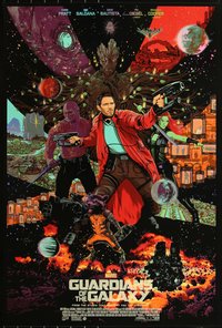 6x0207 GUARDIANS OF THE GALAXY #14/125 24x36 art print 2020 Chris Thornley, holofoil edition!