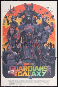 6x0208 GUARDIANS OF THE GALAXY #145/325 24x36 art print 2017 art by Gabz Domaradzki, foil edition!