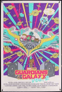 6x0215 GUARDIANS OF THE GALAXY VOL. 2 #201/275 24x36 art print 2018 Mondo, art by 100 Percent Soft!