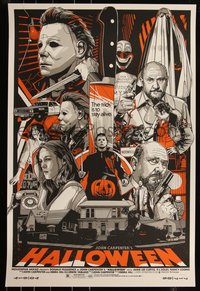 6x0219 HALLOWEEN #2077/2710 24x36 art print 2021 Michael Myers art by Tyler Stout, timed reg. ed.!