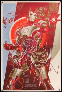 6x0248 IRON MAN 3 #47/200 24x36 art print 2013 Mondo, art by Martin Ansin, variant edition!