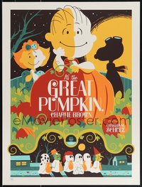6x0590 IT'S THE GREAT PUMPKIN CHARLIE BROWN signed #75/280 18x24 art print 2011 by Tom Whalen, regular edition!