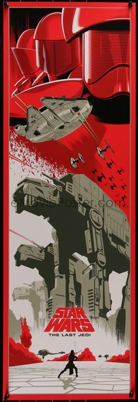 6x0821 LAST JEDI #111/250 12x36 art print 2019 Star Wars, art by Eric Tan!