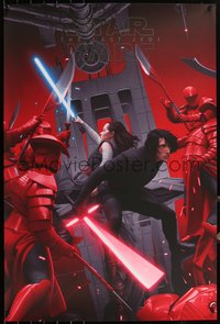 6x0273 LAST JEDI #617/960 24x36 art print 2019 Mondo, art by Rory Kurtz, True Enemy, timed edition!