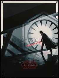 6x0506 LAST JEDI #257/295 set of 2 18x24 art prints 2018 art by Matt Ferguson, Rey & Kylo Ren!