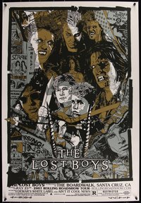 6x0021 LOST BOYS 25x36 art print 2007 art by Tyler Stout, Alamo Drafthouse, 1st ed.!