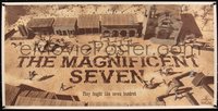 6x0698 MAGNIFICENT SEVEN #3/50 18x36 art print 2016 cowboy western art by Chris Skinner!