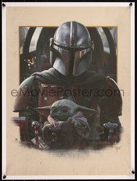 6x0616 MANDALORIAN #153/250 18x24 art print 2020 Juan Carlos Ruiz Burgos, Clan of Two, regular!