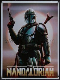 6x0615 MANDALORIAN #114/125 foil 18x24 art print 2020 Pablo Olivera, High Noon, metallic variant!