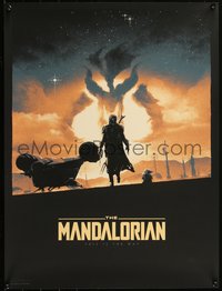 6x0618 MANDALORIAN signed artist's proof 18x24 art print 2020 by Matt Ferguson, w/ 'Baby Yoda'!