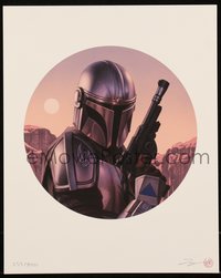 6x0951 MANDALORIAN signed #253/890 8x10 art print 2020 by Rory Kurtz, Mondo, The Way!