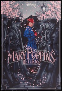 6x0307 MARY POPPINS RETURNS #16/185 24x36 art print 2018 Mondo, Disney sequel, Blunt, Jack Hughes art!