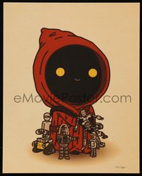 6x0952 MIKE MITCHELL #152/385 8x10 art print 2014 Star Wars, Jawa with toys, the Collector!