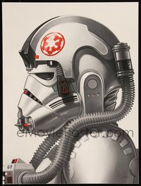 6x0894 MIKE MITCHELL signed #140/1165 12x16 art print 2016 by the artist, Mondo, AT-AT Pilot!