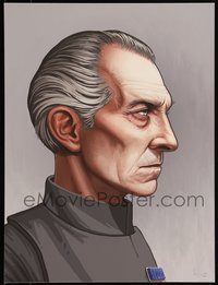 6x0891 MIKE MITCHELL signed #125/605 12x16 art print 2016 by the artist, Mondo, Grand Moff Tarkin!