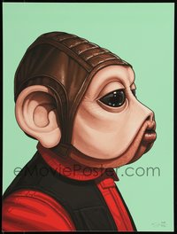 6x0901 MIKE MITCHELL signed #439/770 12x16 art print 2018 by the artist, Mondo, Nien Nunb, Star Wars!