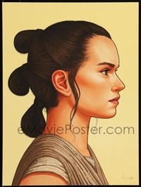 6x0892 MIKE MITCHELL signed #1312/1465 12x16 art print 2016 by the artist, Rey, Star Wars, first!