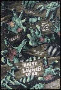 6x0332 NIGHT OF THE LIVING DEAD #49/50 24x36 art print 2020 art by Anthony Petrie, variant edition!