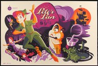 6x0342 PETER PAN #16/410 24x36 art print 2017 Mondo, art by Tom Whalen, regular edition!