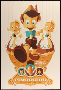 6x0346 PINOCCHIO #3/400 24x36 art print 2011 Mondo, art by Tom Whalen, regular edition!